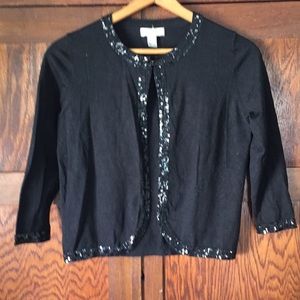 Black Open Sweater Jacket
